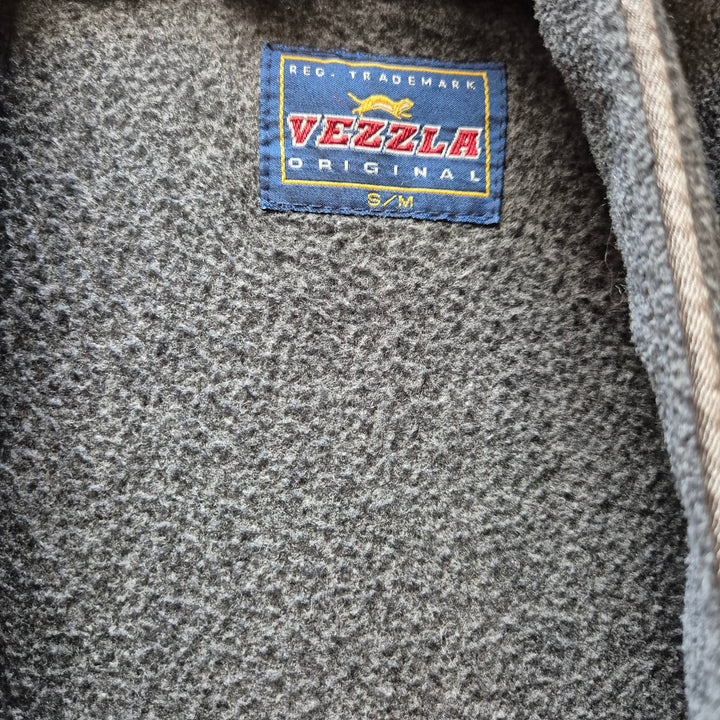 Grå fleece morgonrock för herr – VEZZLA Original (S/M) - Homy Secondhand Online