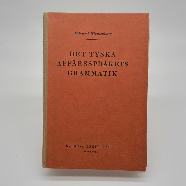 Klassisk Tysk Grammatik av Edvard Strindberg - Homy Secondhand Online