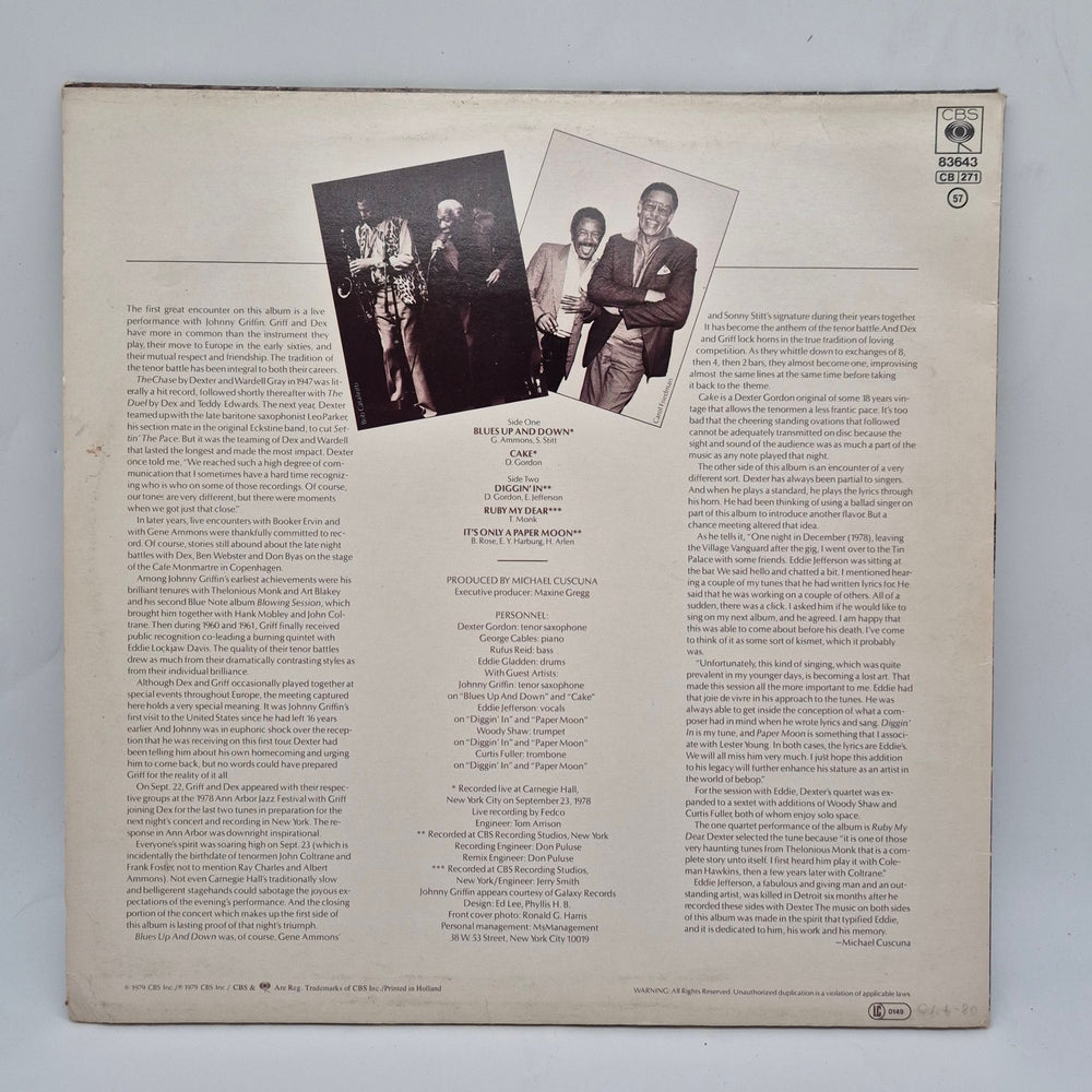 Dexter Gordon – Great Encounters Vinylskiva - Homy Secondhand Online