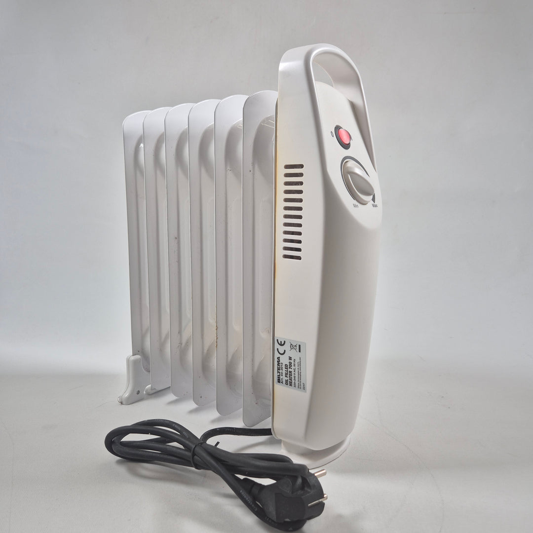 Elegant oljefylld Biltema-radiator i metall