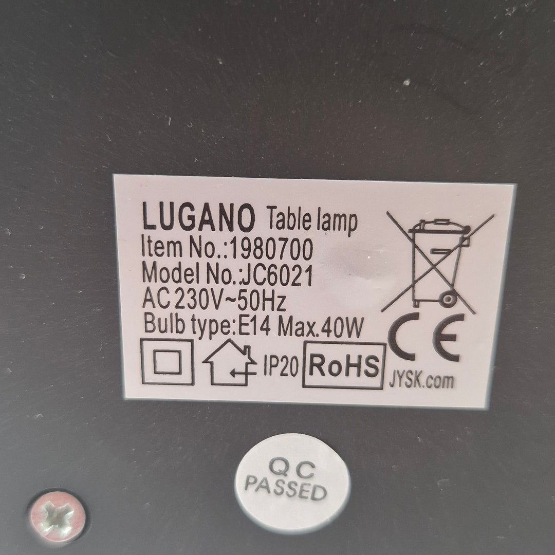 JYSK Lugano bordslampa i metallfinish