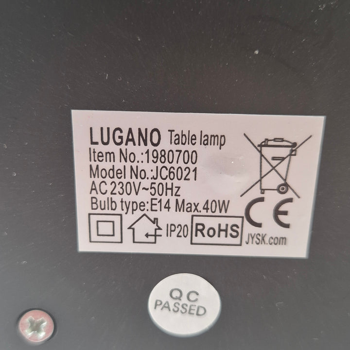 JYSK Lugano bordslampa i metallfinish
