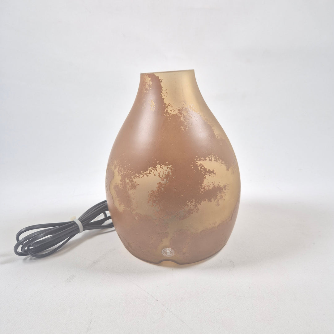 Handgjord orange glasvas från Handmade Quality