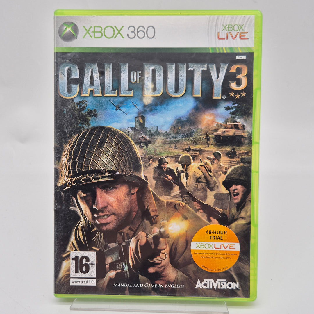 Call of Duty 3 Xbox 360-spel begagnat