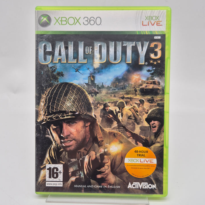 Call of Duty 3 Xbox 360-spel begagnat