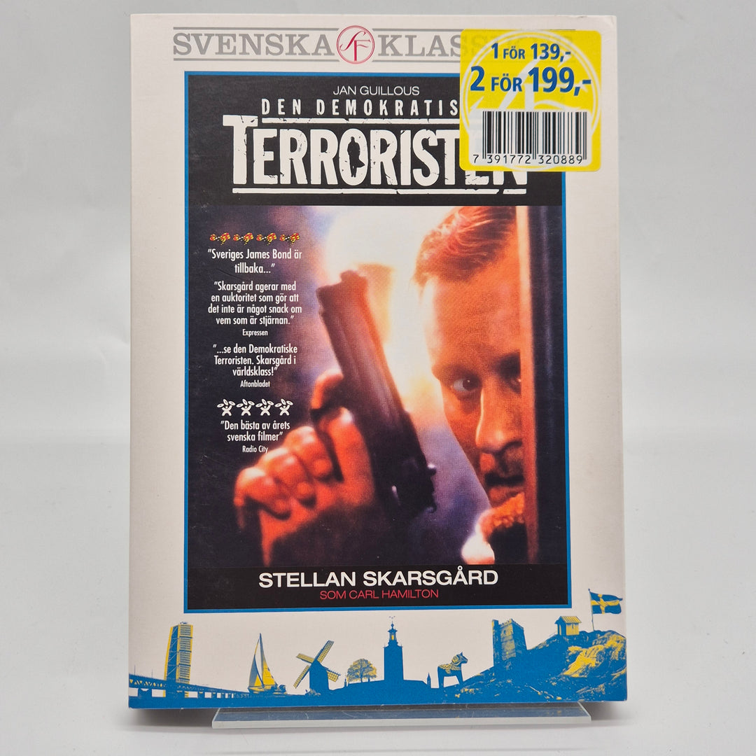 VHS Den demokratiske terroristen Stellan Skarsgård Retro