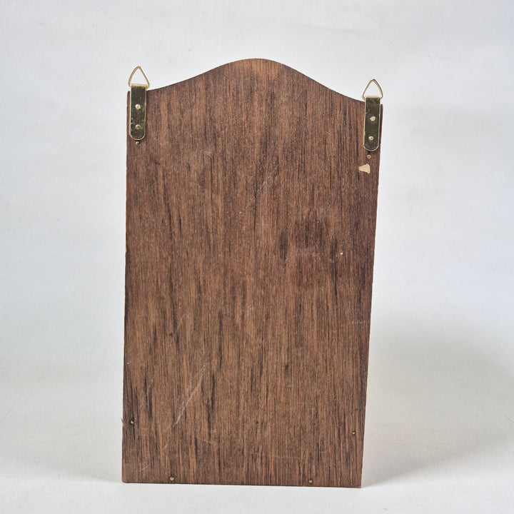 Rustik träförvaringslåda med fem lådor