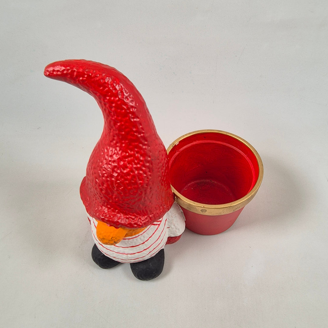 Retro trädgårdstomte med förvaringskruka i keramik