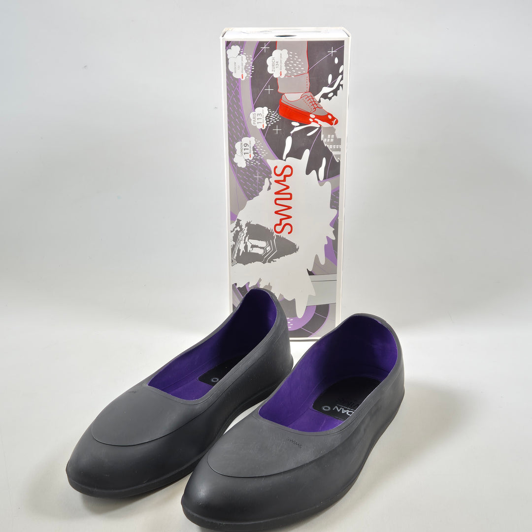 Klassiska svarta SWIMS-galoscher i gummi