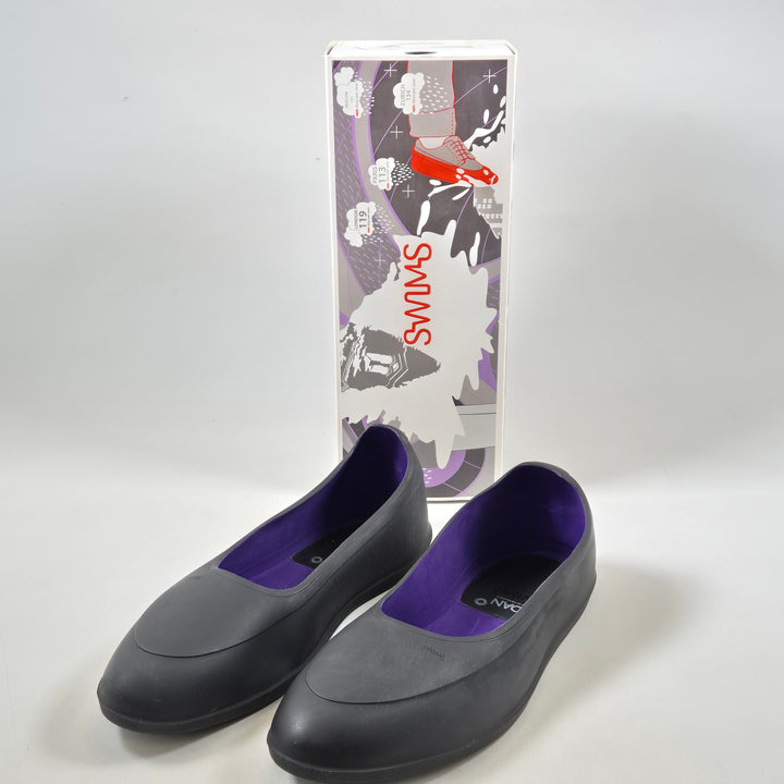 Klassiska svarta SWIMS-galoscher i gummi