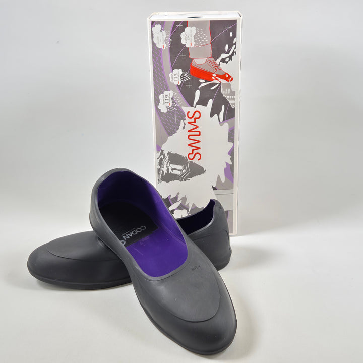 Klassiska svarta SWIMS-galoscher i gummi