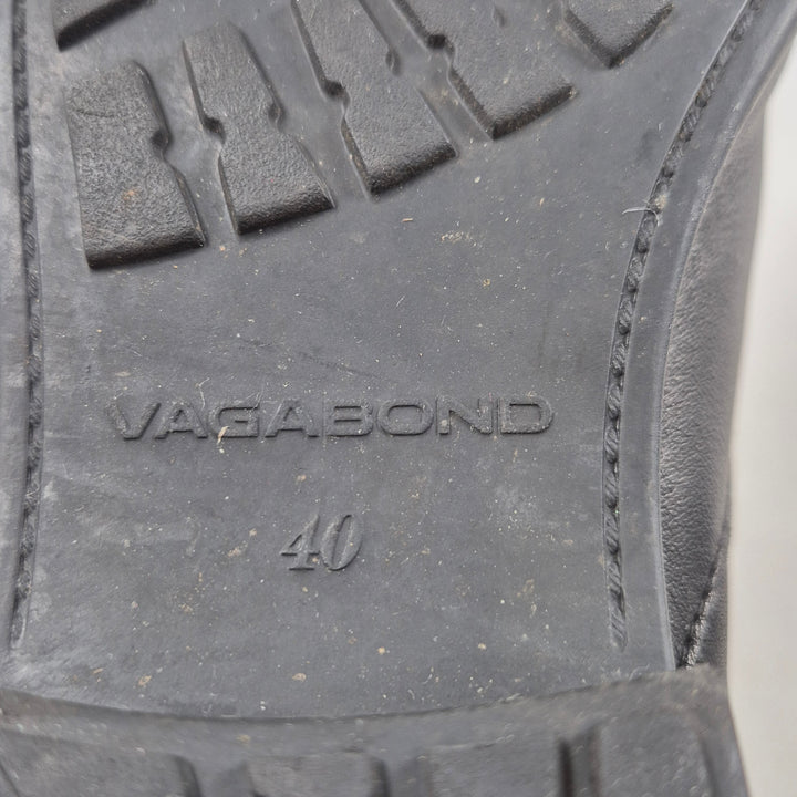 Eleganta svarta läderboots från Vagabond
