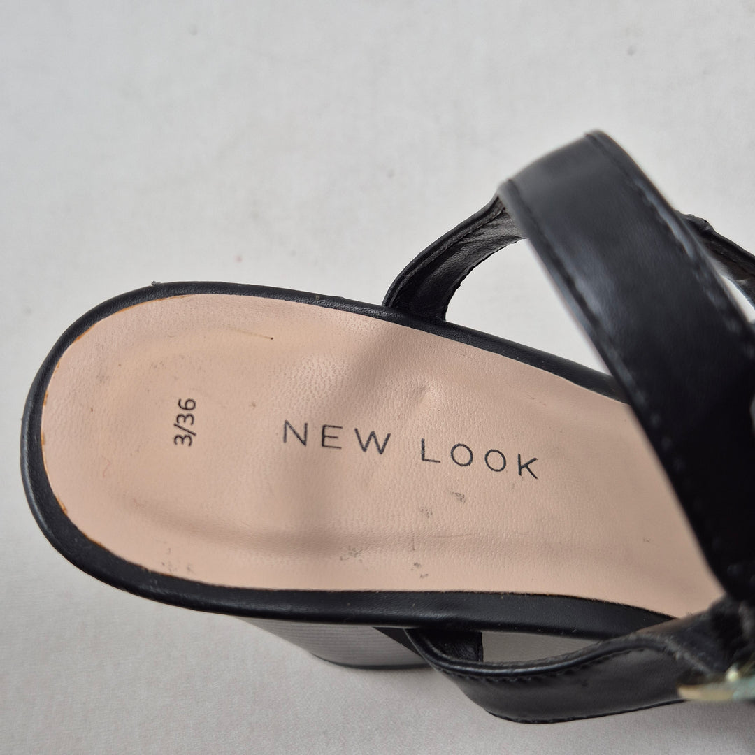 Svarta chic sandaler New Look storlek 36