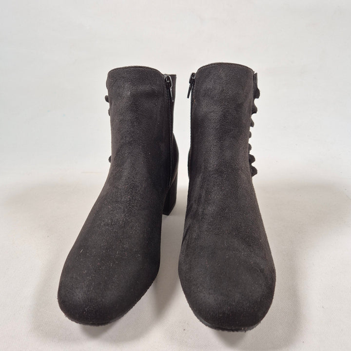 Duffy Svarta Ankelboots med Rysch – Strl 39