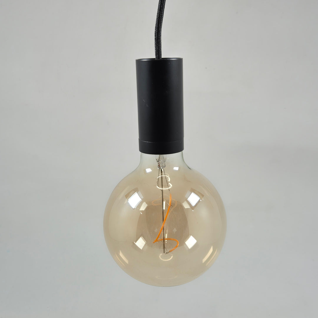 Elegant modern pendellampa i glas och metall