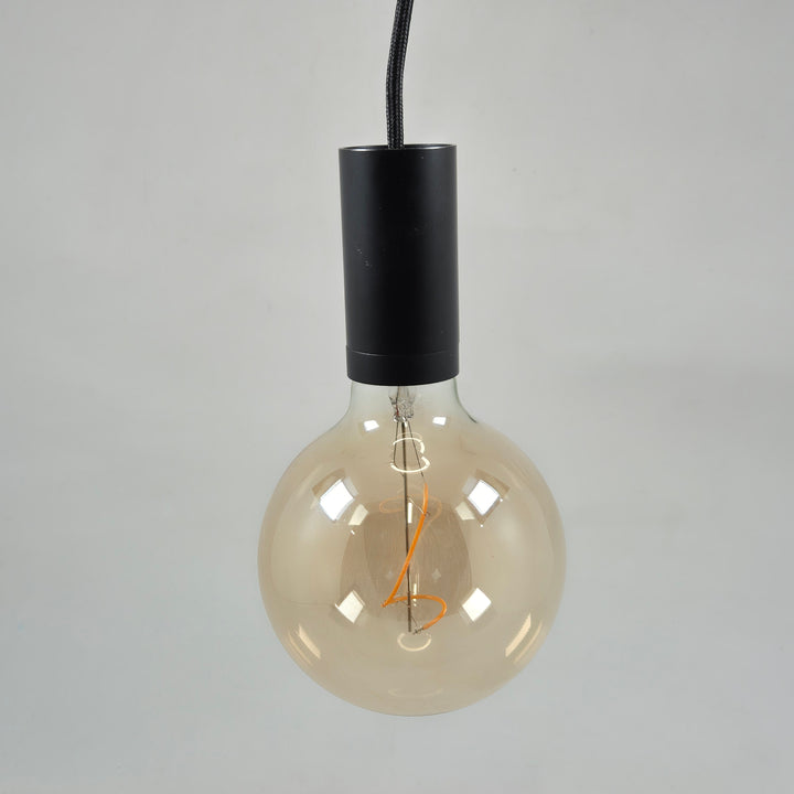 Elegant modern pendellampa i glas och metall