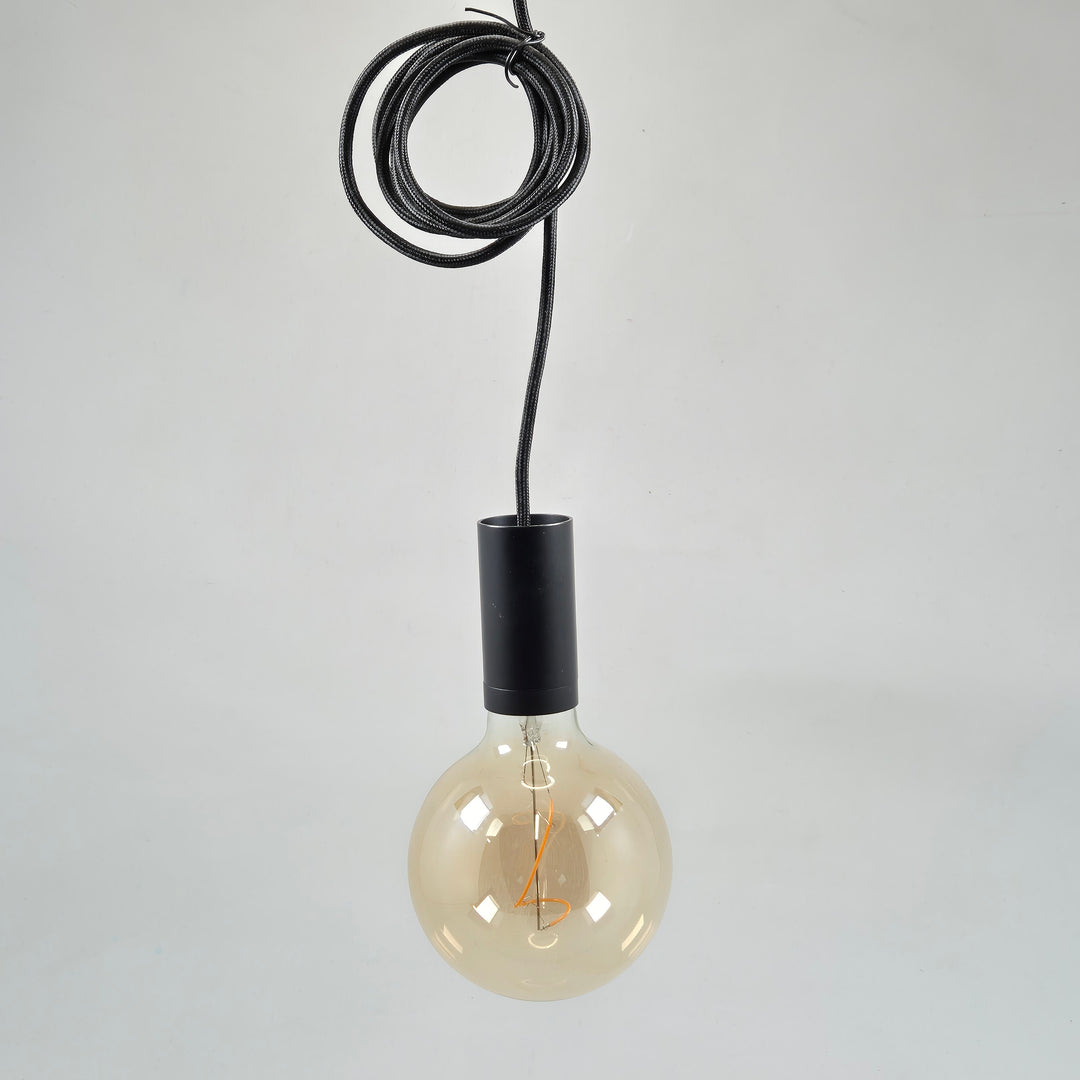 Elegant modern pendellampa i glas och metall