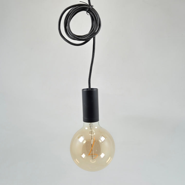 Elegant modern pendellampa i glas och metall
