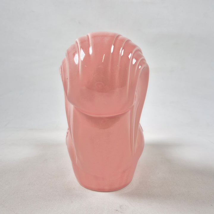 Rosa keramikspargris blommönster Rosa Ljung retro