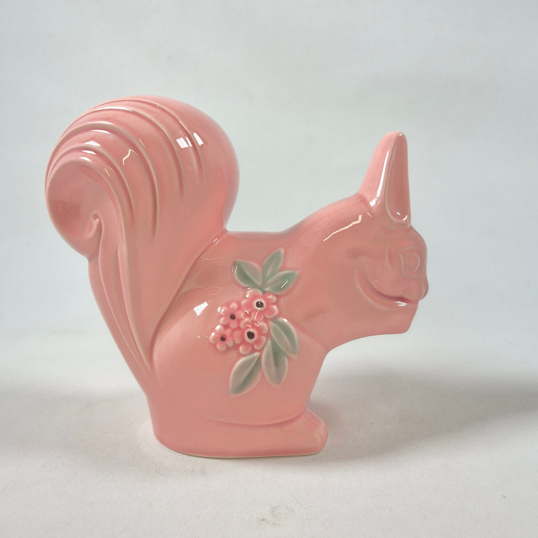 Rosa keramikspargris blommönster Rosa Ljung retro