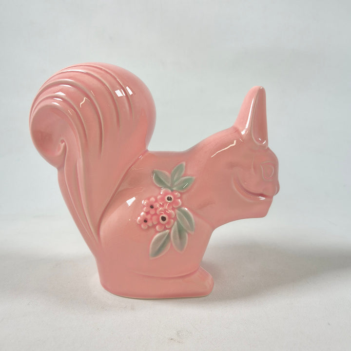 Rosa keramikspargris blommönster Rosa Ljung retro