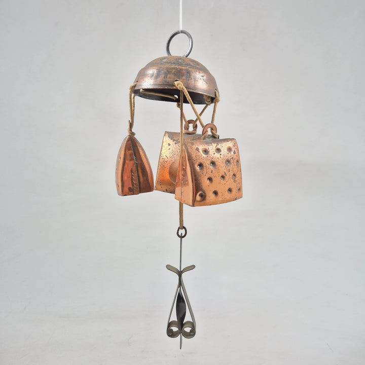Retro Koppar Vindspel för Trädgårdsdekor