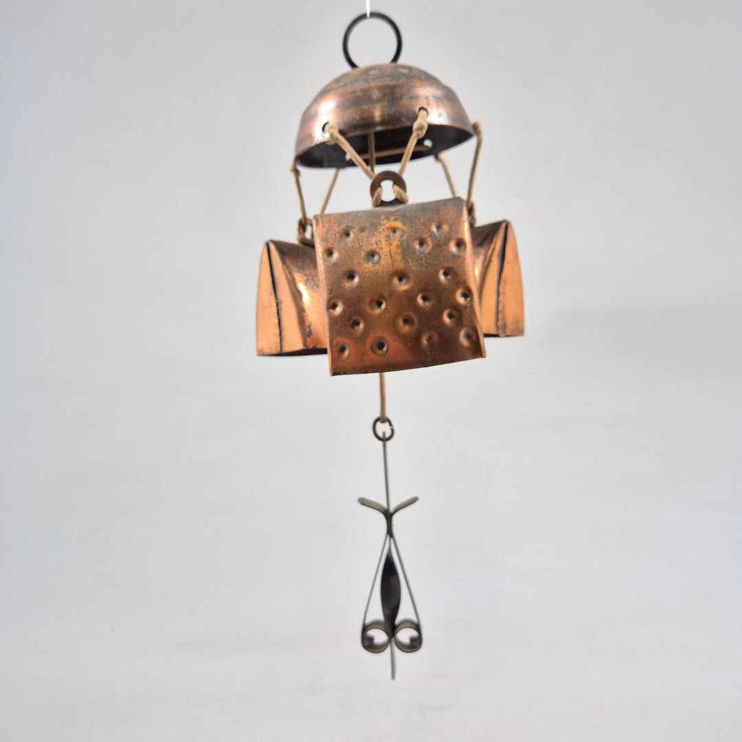 Retro Koppar Vindspel för Trädgårdsdekor