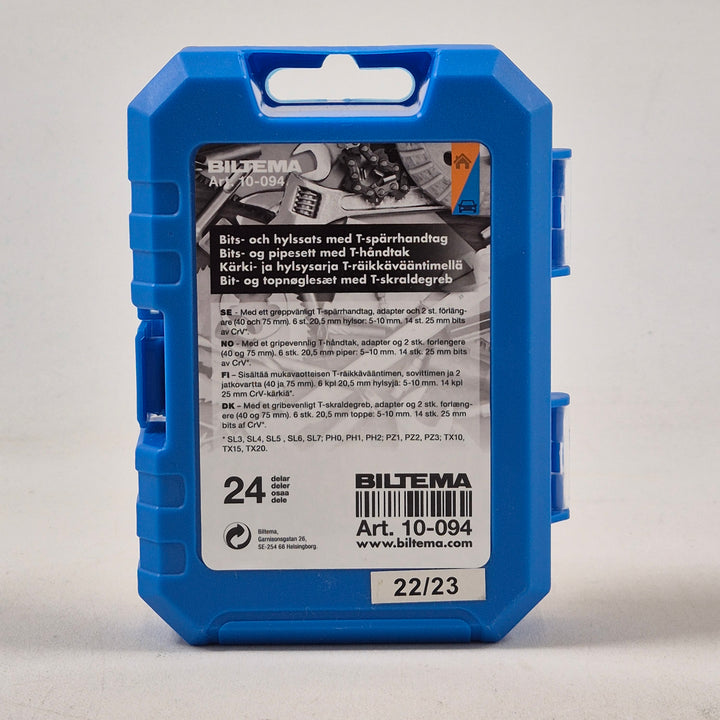 Biltema bits- och hylsset i kromvanadinstål