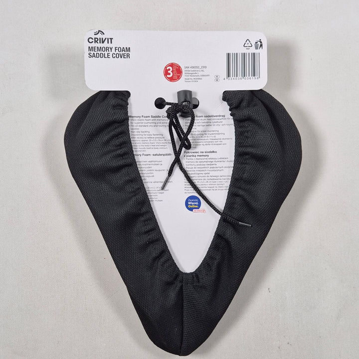 Crivit minnesskumssadelöverdrag för cykelkomfort