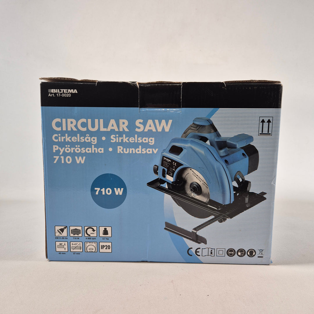 Biltema cirkelsåg 710 W hög prestanda