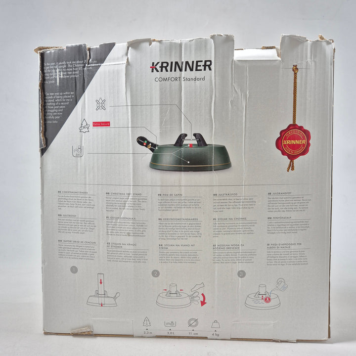 Krinners Comfort Standard julgransfot plast metall