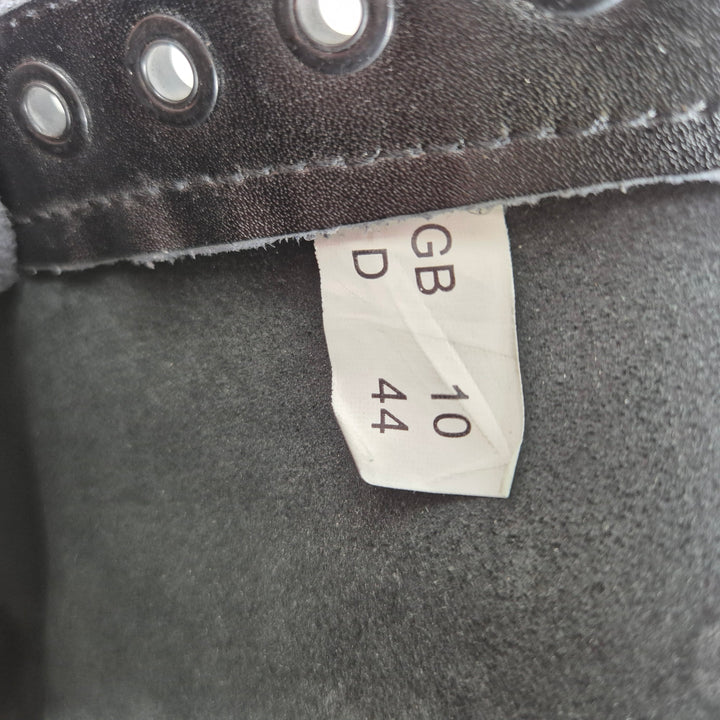 Svarta retro läderkängor herr storlek 44