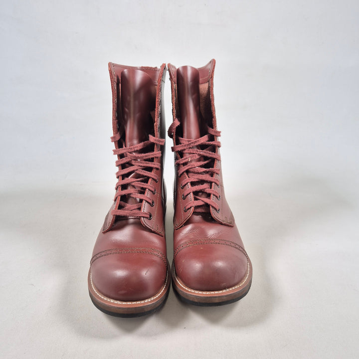 Retro bruna läderkängor storlek 44,5 vintage