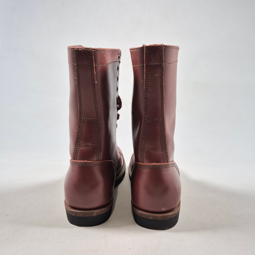 Retro bruna läderkängor storlek 44,5 vintage
