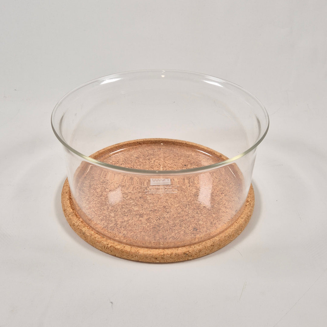 Eleganta glasfat med korkbotten från Bodum