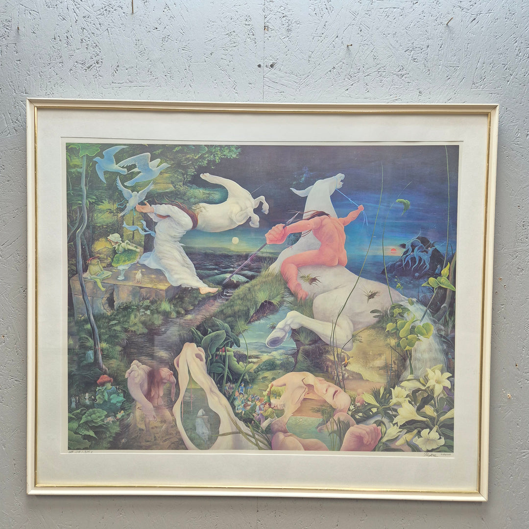 Förtrollande konstverk i träram