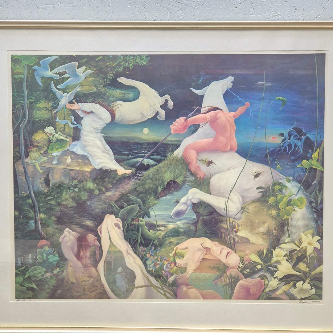 Förtrollande konstverk i träram