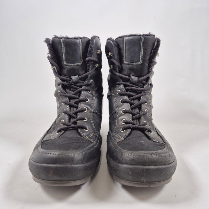 Ecco vinterkängor i äkta läder – herr, storlek 40