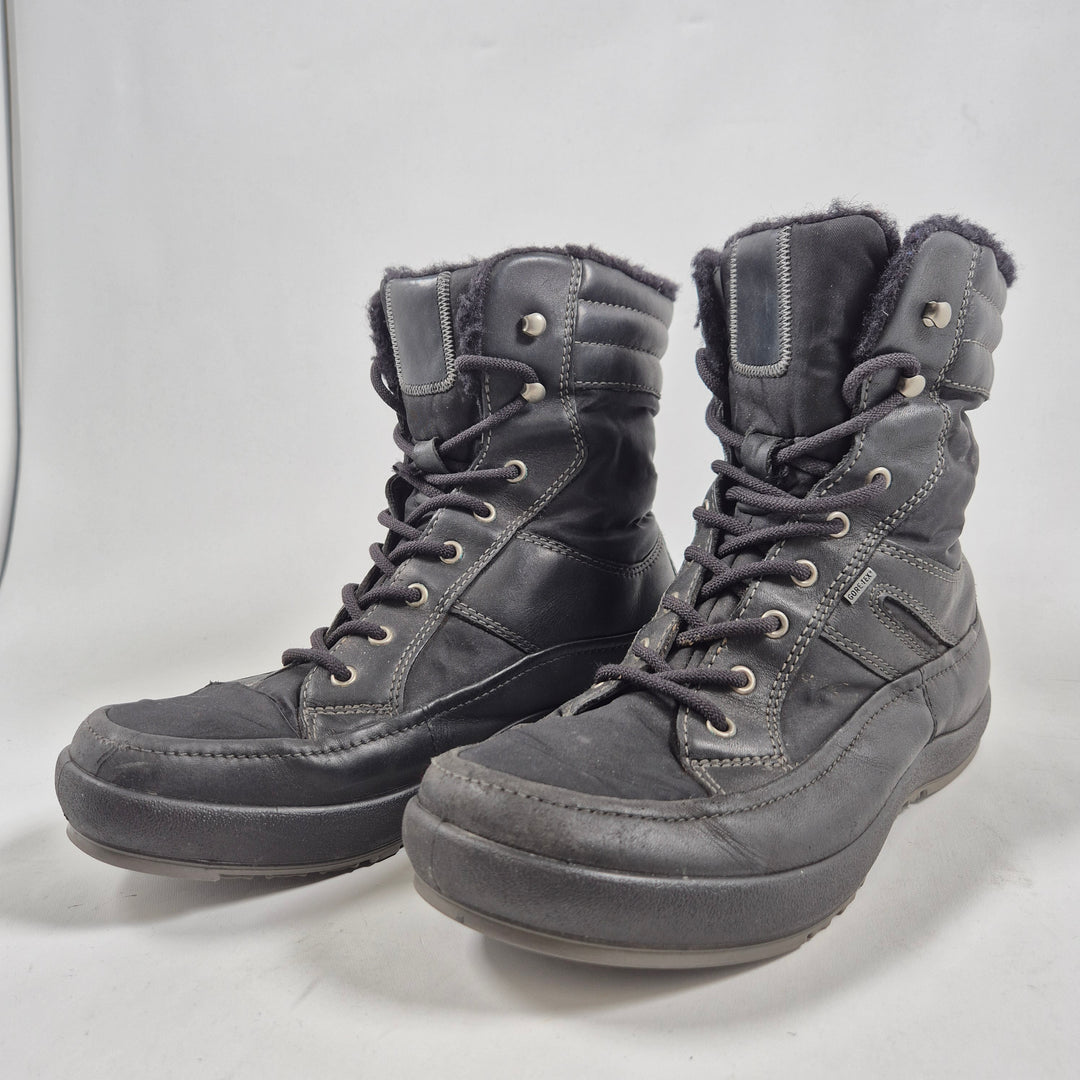Ecco vinterkängor i äkta läder – herr, storlek 40