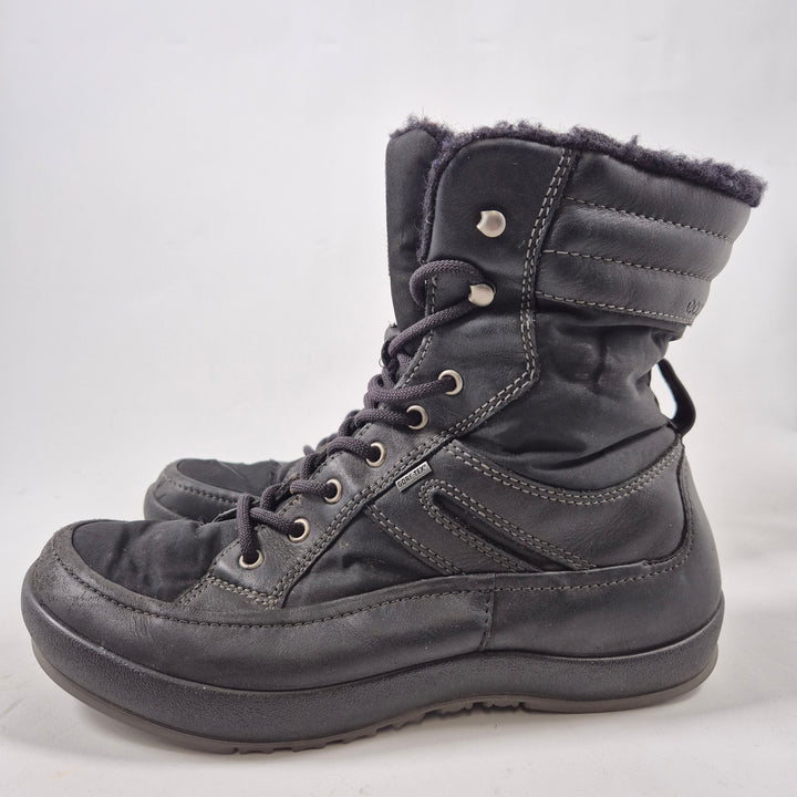 Ecco vinterkängor i äkta läder – herr, storlek 40