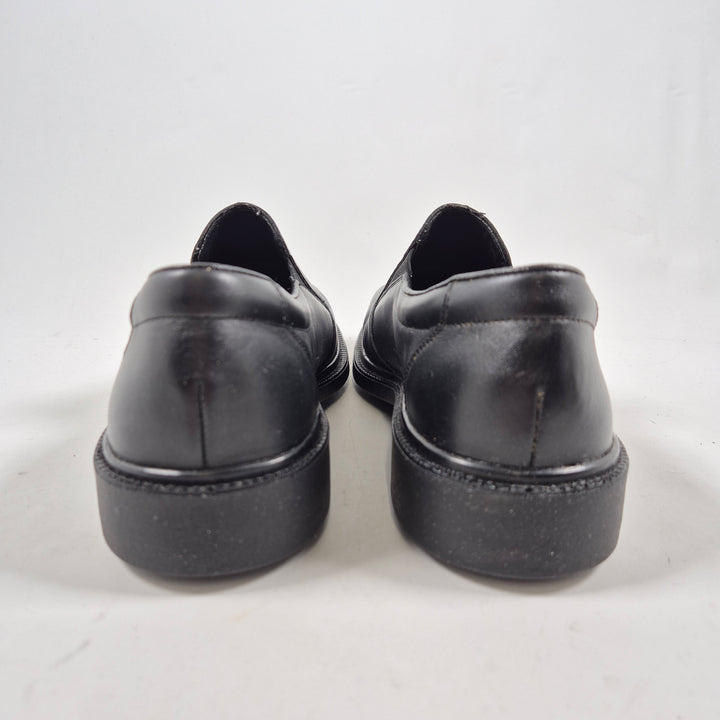Eleganta svarta läderskor herr storlek 42
