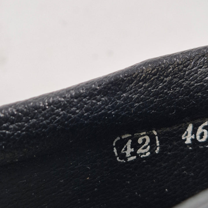 Eleganta svarta läderskor herr storlek 42