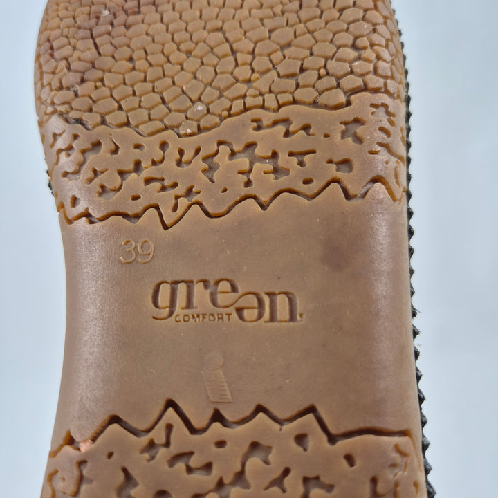 Eleganta svarta läderskor från Green Comfort