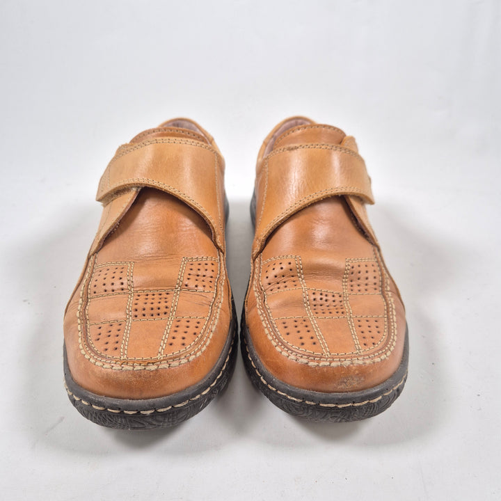 Handgjorda Retro Herrskor i Läder, Storlek 42