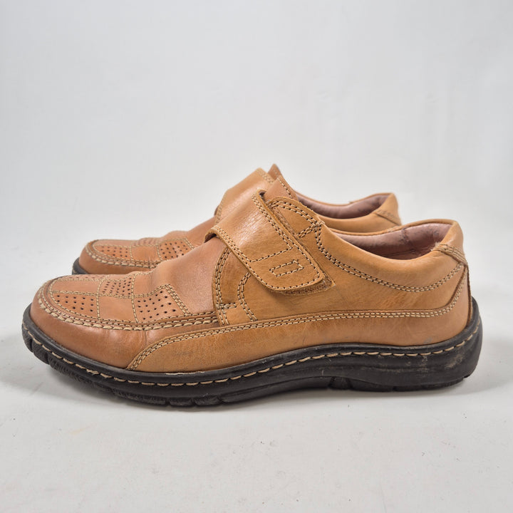 Handgjorda Retro Herrskor i Läder, Storlek 42