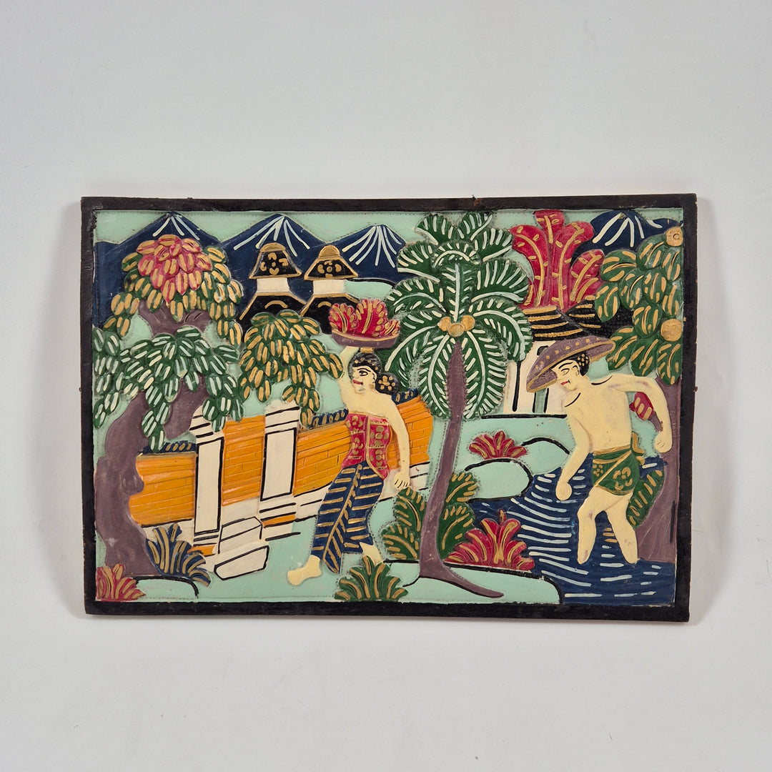 Handgjord keramikkonst i organisk form – vägghängd dekor 20 cm