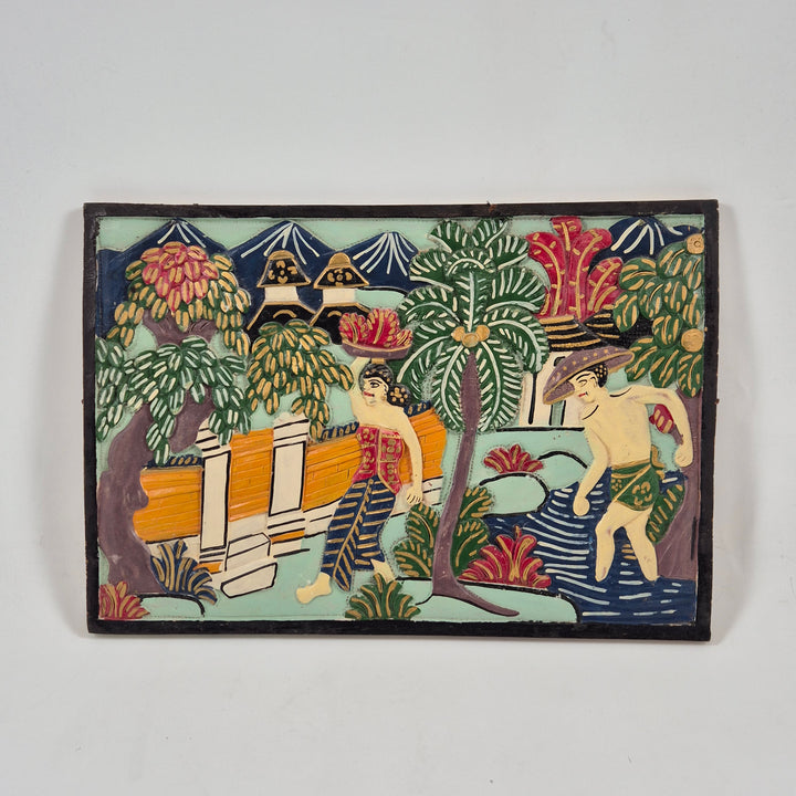 Handgjord keramikkonst i organisk form – vägghängd dekor 20 cm