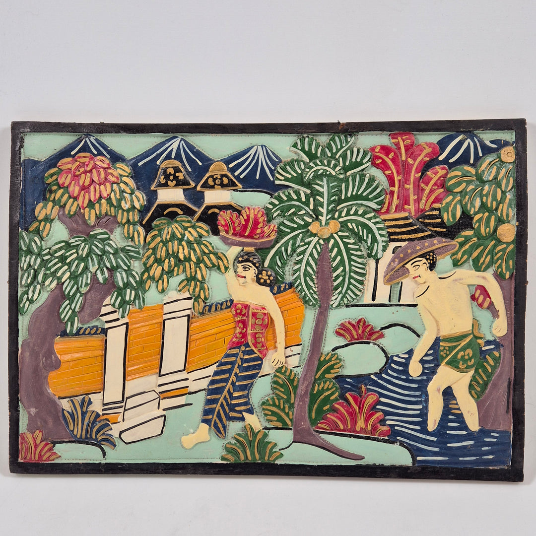 Handgjord keramikkonst i organisk form – vägghängd dekor 20 cm