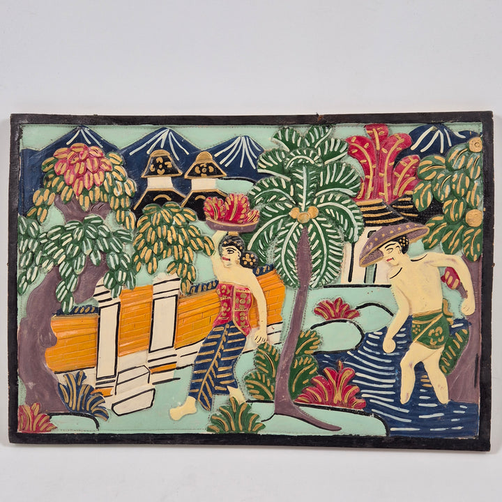 Handgjord keramikkonst i organisk form – vägghängd dekor 20 cm