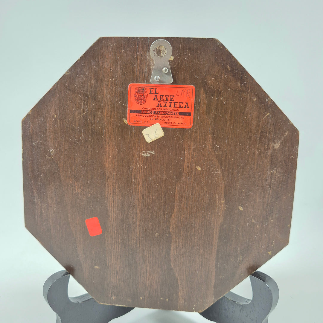 Unik aztekisk keramikplakett i träram